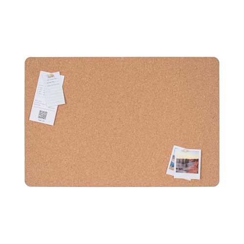 Bi-Office Eco rahmenlose Korktafel mit doppelseitigem Kork und Kork mit schwarzem EVA, rechteckig 60 x 40 cm von Bi-Office