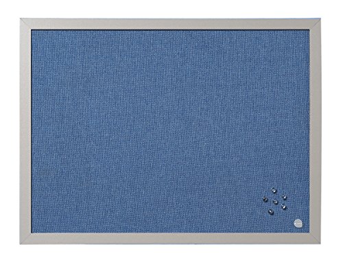 Bi-Office FB04130608 - Blue Bells Notiztafel, MDF Rahmen Textiloberfläche, 22 mm dicker, perlenfarben/blau/silber von Bi-Office