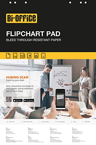Bi-Office - Flipchartblock Euro, Blanko, 20 Blättern, 55 g/m² Papier, 5 Flipchartblöcke Bi-Office - Flipchartblock Euro, Blanko, 20 Blättern, 55 g/m² Papier, 5 Flipchartblöcke von Bi-Office