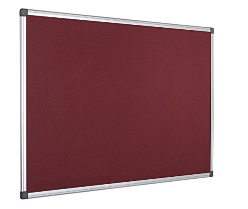 Bi-Office Filztafel Maya, Mit Aluminiumrahmen, Burgunderrote Filzoberfläche, Zum Gebrauch Mit Pinnnadeln, Pinnwand, 60 x 45 cm Bi-Office Filztafel Maya, Mit Aluminiumrahmen, Burgunderrote Filzoberfläche, Zum Gebrauch Mit Pinnnadeln, Pinnwand, 60 x 45 cm von Bi-Office