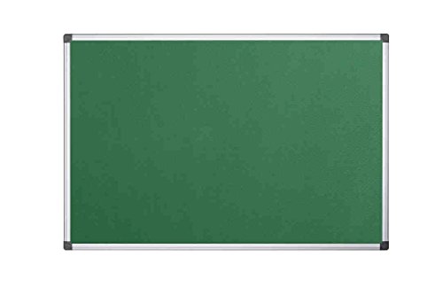 Bi-Office Filztafel Maya, Mit Aluminiumrahmen, Grüne Filzoberfläche, Zum Gebrauch Mit Pinnnadeln, Pinnwand, 60 x 45 cm von Bi-Office