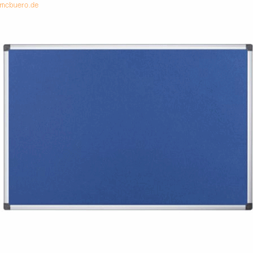Bi-Office Filztafel Maya Aluminiumrahmen 120x120cm blau von Bi-Office