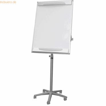 Bi-Office Flipchart Design 70x100cm mobil grau mit Armen von Bi-Office