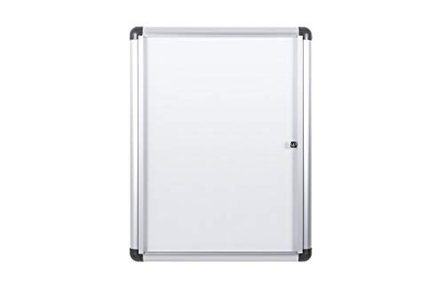 Bi-Office-Gehäuse Zusätzliche Vitrine für den Innenbereich, abschließbares magnetisches Whiteboard, Größe: 532 x 686 mm - 4xA4 von Bi-Office