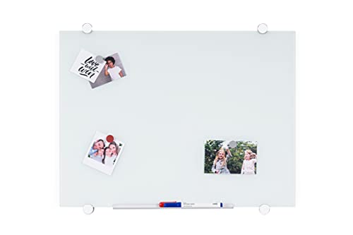 Bi-Office Glas-Tafel Flow, Magnettafel Weiß, 90 x 60 cm von Bi-Office