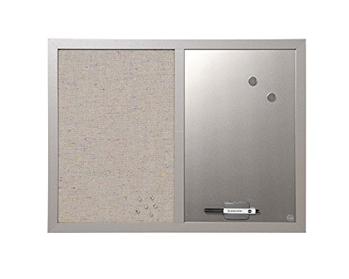 Bi-Office Kombitafel Lavander, Pinnwand und Whiteboard, Perlenfarben Textiloberfläche und Silber Magnetisch, Perlenfarben MDF Rahmen 22 mm dicker, 60 x 45 cm Bi-Office Kombitafel Lavander, Pinnwand und Whiteboard, Perlenfarben Textiloberfläche und Silber Magnetisch, Perlenfarben MDF Rahmen 22 mm dicker, 60 x 45 cm von Bi-Office