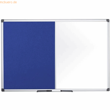 Bi-Office Kombitafel Maya Filz/Whiteboard magnetisch 120x120cm blau von Bi-Office
