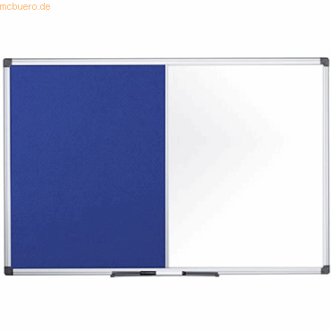 Bi-Office Kombitafel Maya Filz/Whiteboard magnetisch 180x90cm blau von Bi-Office