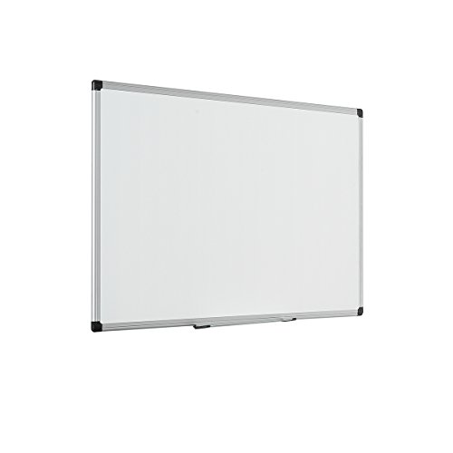 Bi-Office Magnetisches Whiteboard Maya - 90 x 60 cm - Emaillierte Premiumoberfläche, Trocken Abwischbar, Mit Alurahmen Und Stifteablage, Magnettafel, Memoboard von Bi-Office