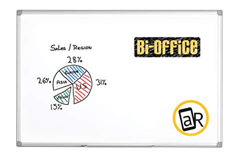 Bi-Office Magnetisches Whiteboard Maya Magnetwand mit Trocken Abwischbar Lackierte Stahloberfläche von Bi-Office