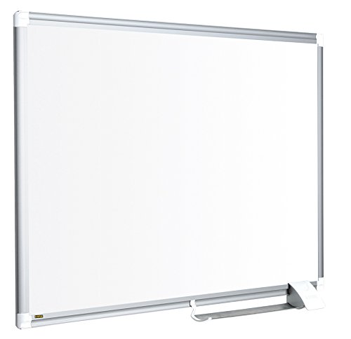Bi-Office Magnetisches Whiteboard New Generation, Emaillierte Premiumoberfläche, Trocken Abwischbar, Mit Alurahmen Und Stifteablage, Magnettafel, Memoboard, 120 x 90 cm von Bi-Office