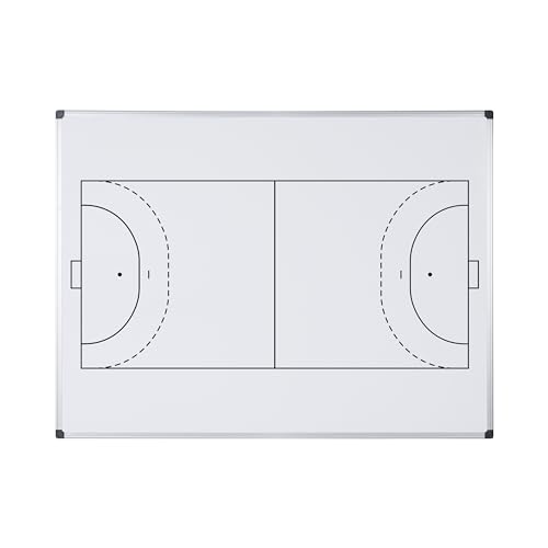 Bi-Office Maya Magnetisches Handballbedrucktes Whiteboard - 1200x900mm - Lackierte Stahloberfläche mit Aluminiumrahmen von Bi-Office