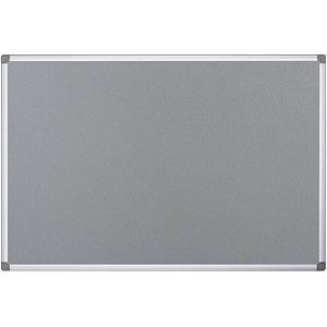 Bi-Office Pinnwand Feuerhemmend 120,0 x 90,0 cm Textil grau von Bi-Office