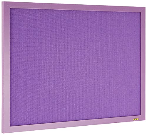 Bi-Office Pinnwand Lavender, Notiztafel mit Violett Textiloberfläche, Lila MDF Rahmen, 22 mm dicker, 60 x 45 cm von Bi-Office