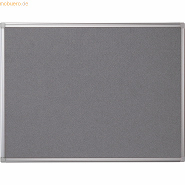 Bi-Office Pinnwand Maya FA0342170 Aluminiumrahmen Filz 90x60cm grau von Bi-Office
