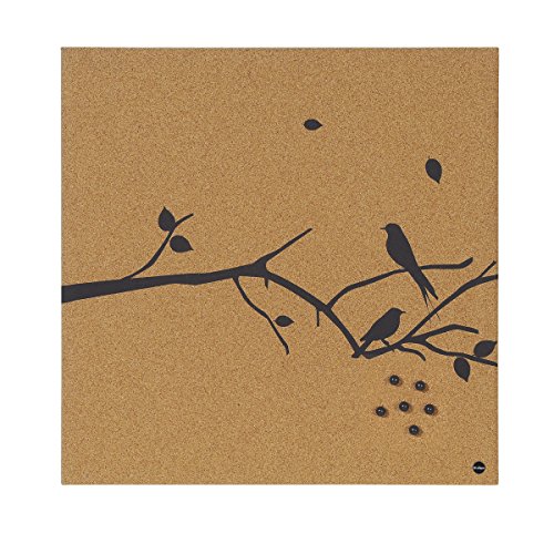 Bi-Office SF751266397 Swallow Notiztafel, rahmenlos, Kork, schwarz von Bi-Office