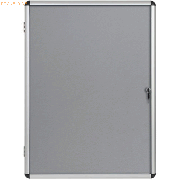 Bi-Office Schaukasten Enclore Innenbereich Filz grau 72x67,4cm von Bi-Office