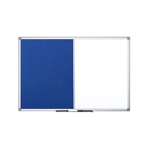 Bi-Office Whiteboard-Pinnwand MAYA KOMBI 150,0 x 120,0 cm Textil blau von Bi-Office