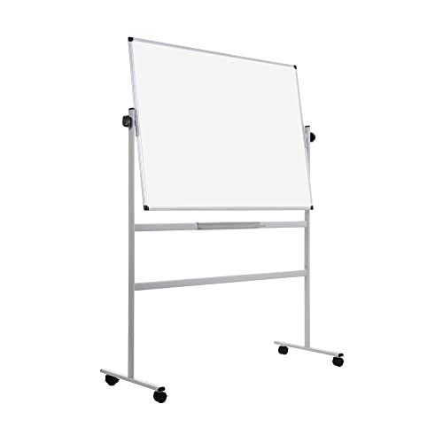 Bi-Office mobiles drehbares Whiteboard, magnetische lackierte Stahloberfläche, 120 x 90 cm von Bi-Office