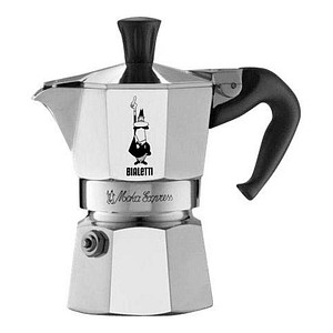 BIALETTI Moka Express 1 Espressokocher silber, 1 Tasse von Bialetti