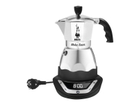 Bialetti EAsy Timer 6, Elektrische Espressokanne, 0,5 l, Gemahlener Kaffee, Edelstahl von Bialetti