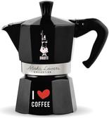 Bialetti MOKA EXPRESS 3TZ nera I love coffee (0004986) von Bialetti