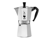 Bialetti Moka Express, Mokka-Kanne, 0,55 l, Schwarz, Silber, Aluminium, 9 Tassen, Moka Express von Bialetti