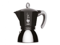 Bialetti Moka Induction, Mokka-Kanne, 0,4 l, Schwarz, Silber, Aluminium, 2 Tassen, Polypropylen (PP) von Bialetti