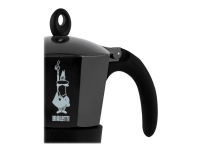 Bialetti Moka Induktion, Mokka-Kanne, 0,28 l, Schwarz, Silber, Aluminium, 6 Tassen, Polypropylen (PP) von Bialetti