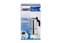 Bialetti Venus box, Mokka-Kanne, 0,3 l, Silber, Edelstahl, 6 Tassen, Kunststoff von Bialetti