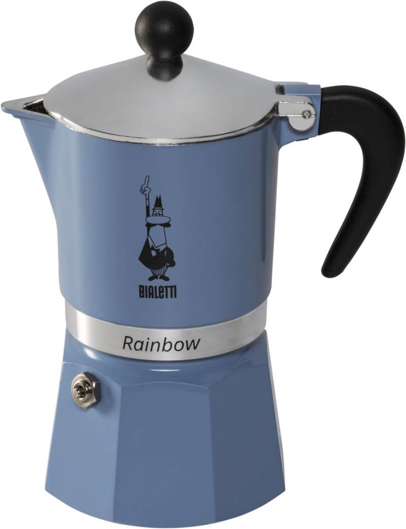 Rainbow Primavera 2024 Espressokocher blau von Bialetti