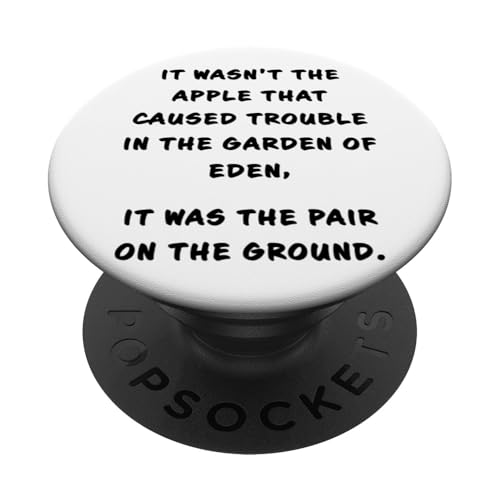 Funny Clean Bible Character Humor – Adam & Eve & Apple PopSockets Klebender PopGrip Funny Clean Bible Character Humor – Adam & Eve & Apple PopSockets Klebender PopGrip von Bible Character Funny Faith Humor