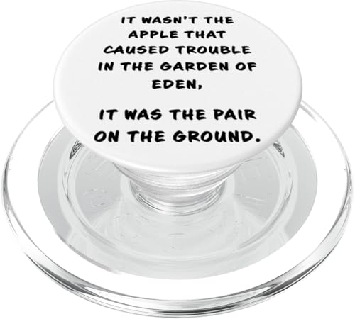 Funny Clean Bible Character Humor – Adam & Eve & Apple PopSockets PopGrip für MagSafe Funny Clean Bible Character Humor – Adam & Eve & Apple PopSockets PopGrip für MagSafe von Bible Character Funny Faith Humor