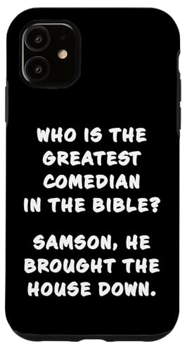 Funny Clean Bible Character Humor – Greatest Comedian Samson Hülle für iPhone 11 von Bible Character Funny Faith Humor
