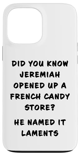 Funny Clean Bible Character Humor – Jeremiah Opened Store Hülle für iPhone 13 Pro Max von Bible Character Funny Faith Humor