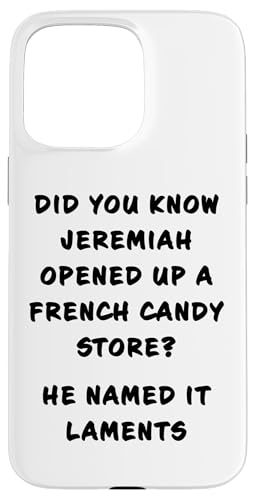 Funny Clean Bible Character Humor – Jeremiah Opened Store Hülle für iPhone 15 Pro Max von Bible Character Funny Faith Humor