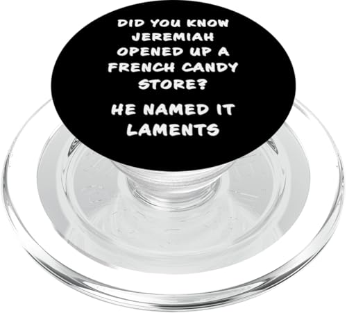 Funny Clean Bible Character Humor – Jeremiah Opened Store PopSockets PopGrip für MagSafe Funny Clean Bible Character Humor – Jeremiah Opened Store PopSockets PopGrip für MagSafe von Bible Character Funny Faith Humor