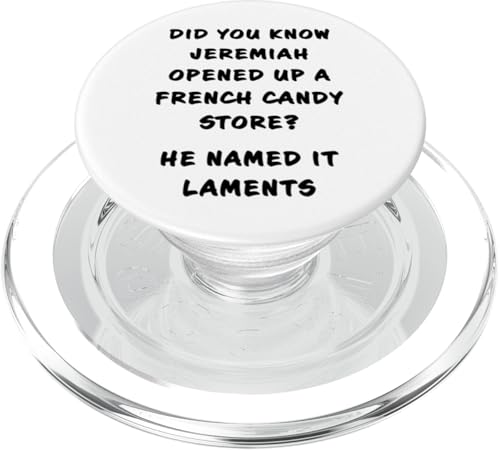 Funny Clean Bible Character Humor – Jeremiah Opened Store PopSockets PopGrip für MagSafe Funny Clean Bible Character Humor – Jeremiah Opened Store PopSockets PopGrip für MagSafe von Bible Character Funny Faith Humor