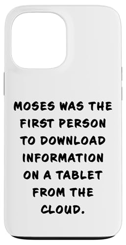 Funny Clean Bible Character Humor – Moses Download Tablet Hülle für iPhone 13 Pro Max von Bible Character Funny Faith Humor
