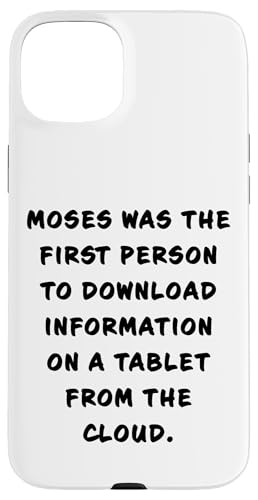 Funny Clean Bible Character Humor – Moses Download Tablet Hülle für iPhone 15 Plus von Bible Character Funny Faith Humor