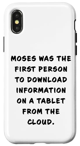 Funny Clean Bible Character Humor – Moses Download Tablet Hülle für iPhone X/XS Funny Clean Bible Character Humor – Moses Download Tablet Hülle für iPhone X/XS von Bible Character Funny Faith Humor