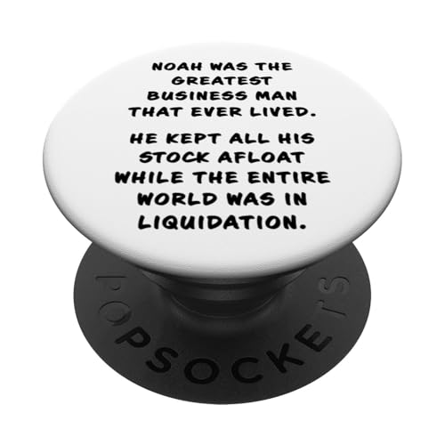 Funny Clean Bible Character Humor – Noah Flood Joke PopSockets Klebender PopGrip Funny Clean Bible Character Humor – Noah Flood Joke PopSockets Klebender PopGrip von Bible Character Funny Faith Humor