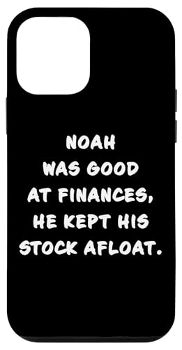 Funny Clean Bible Character Humor – Noah Was Good at Finance Hülle für iPhone 12 mini von Bible Character Funny Faith Humor