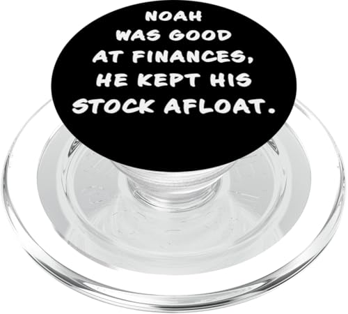Funny Clean Bible Character Humor – Noah Was Good at Finance PopSockets PopGrip für MagSafe Funny Clean Bible Character Humor – Noah Was Good at Finance PopSockets PopGrip für MagSafe von Bible Character Funny Faith Humor