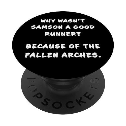Funny Clean Bible Character Humor – Samson Arches Joke PopSockets Klebender PopGrip Funny Clean Bible Character Humor – Samson Arches Joke PopSockets Klebender PopGrip von Bible Character Funny Faith Humor