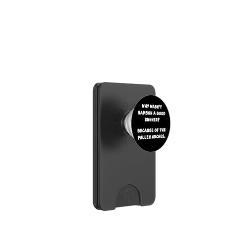 Funny Clean Bible Character Humor – Samson Arches Joke PopSockets PopWallet für MagSafe von Bible Character Funny Faith Humor
