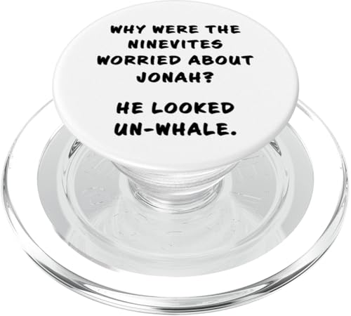 Funny Clean Bible Character Humor – The Ninevites & Jonah PopSockets PopGrip für MagSafe von Bible Character Funny Faith Humor