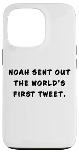Funny Clean Bible Character Humor – World's First Tweet Noah Hülle für iPhone 13 Pro von Bible Character Funny Faith Humor