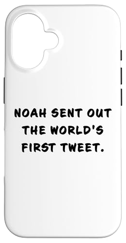 Funny Clean Bible Character Humor – World's First Tweet Noah Hülle für iPhone 16 von Bible Character Funny Faith Humor