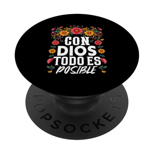 Con Dios Todo Es Posible Christlich-Spanische Religiöse Kirche PopSockets Klebender PopGrip Con Dios Todo Es Posible Christlich-Spanische Religiöse Kirche PopSockets Klebender PopGrip von Bible Reader Nuns Priests Worship Prayer Pastors